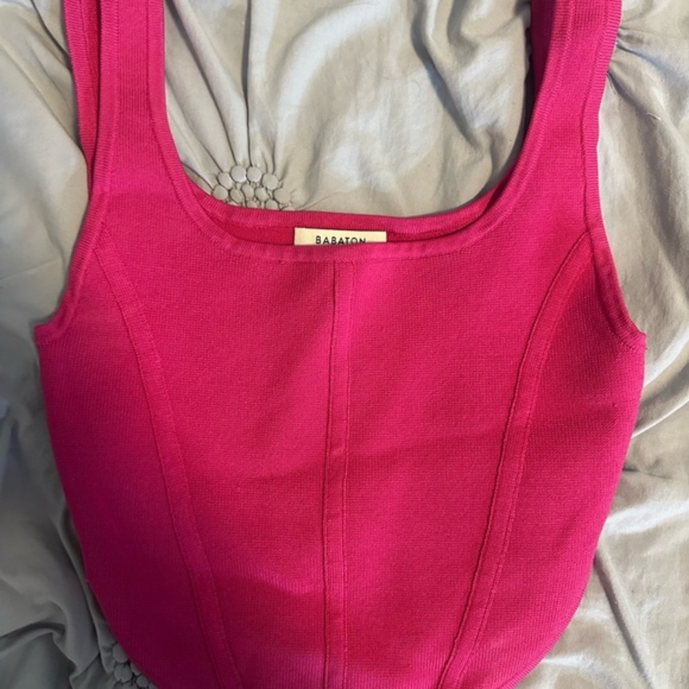 Babaton Fuchsia Sleeveless Top